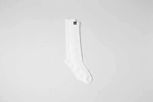 Unisex Scrunch Sock - White