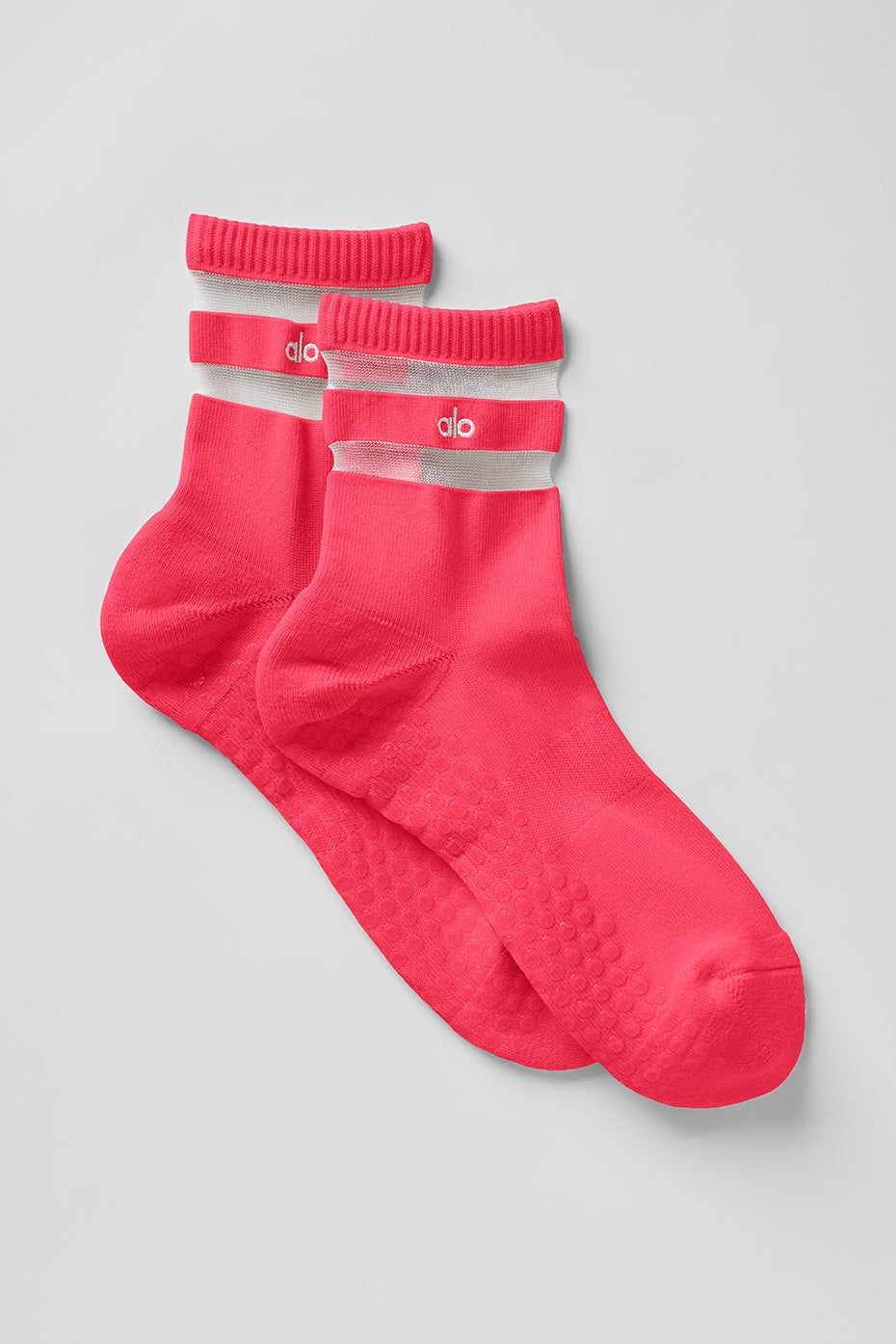Women's Pulse Grip Sock - Candy Red--0
