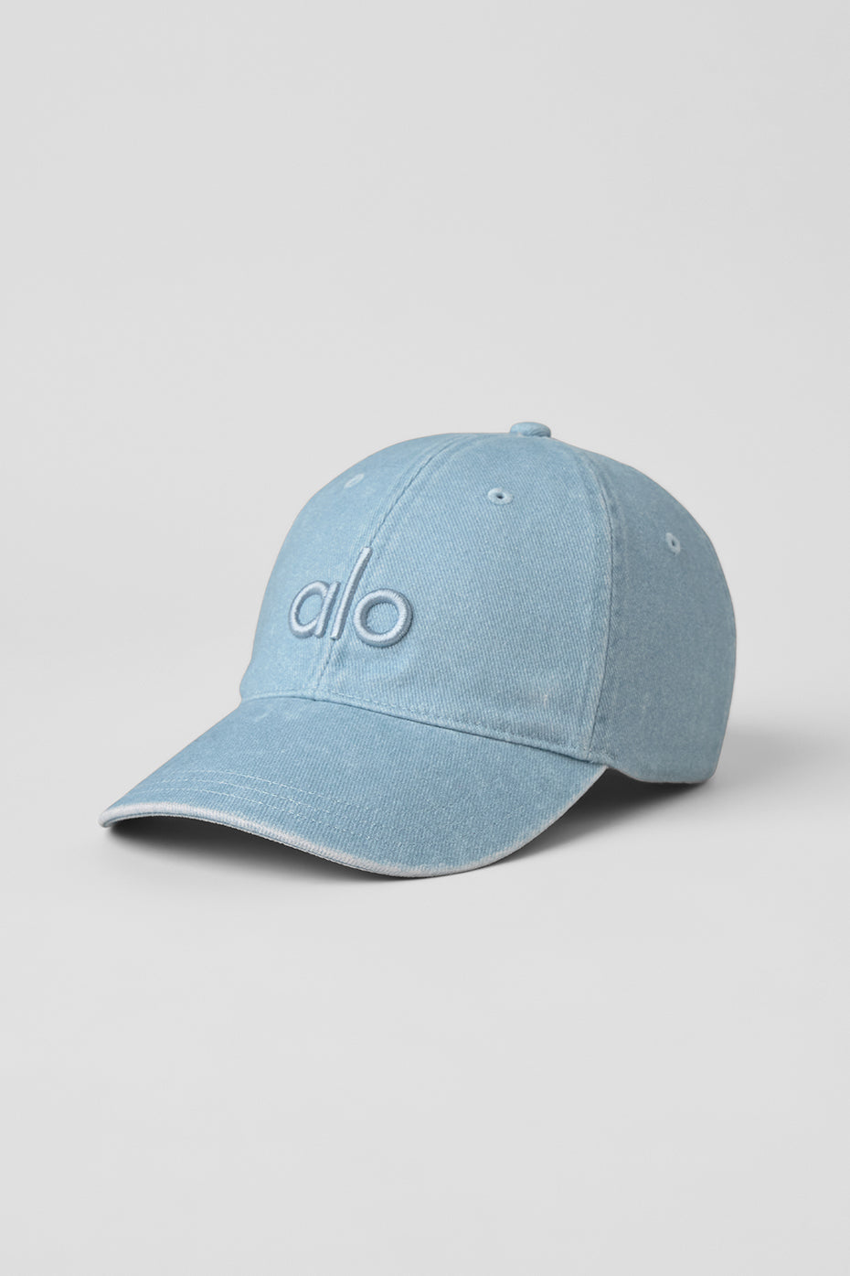Washed Off-Duty Cap - Light Denim--1