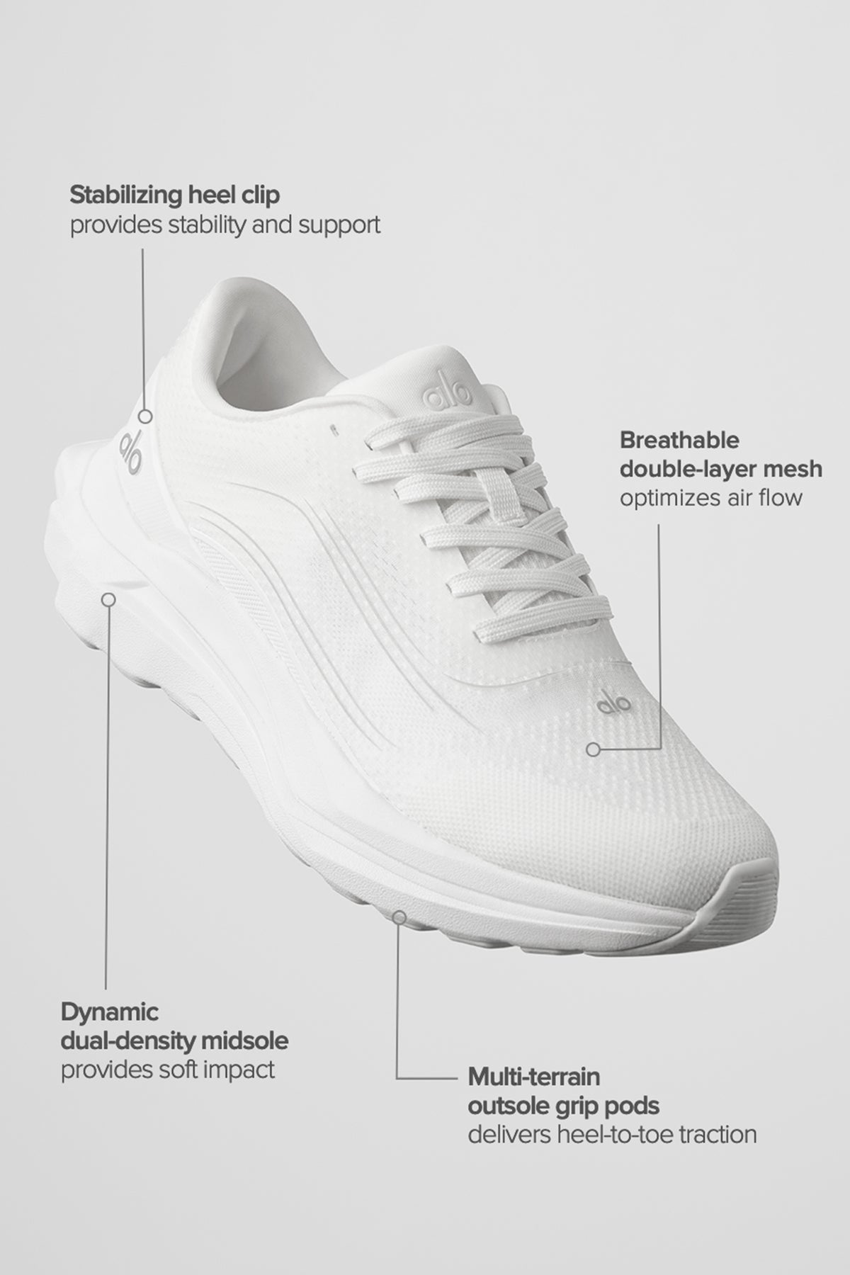 ALO Runner (Unisex) - White/White--1