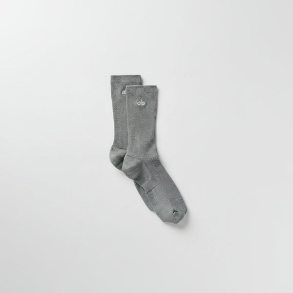 Unisex Half-Crew Understated Sock - Lunar Grey