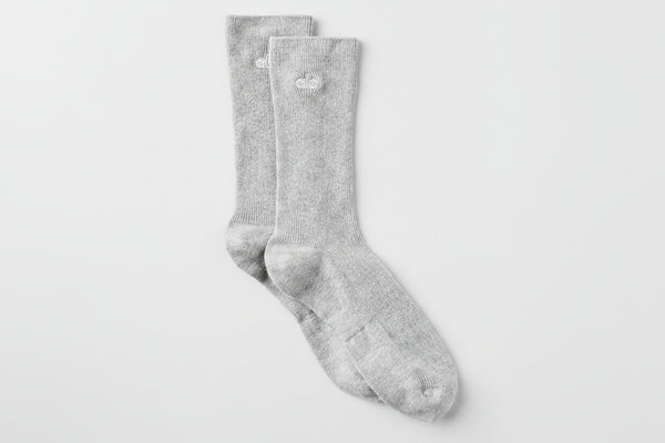 Unisex Half-Crew Understated Sock - Athletic Heather Grey