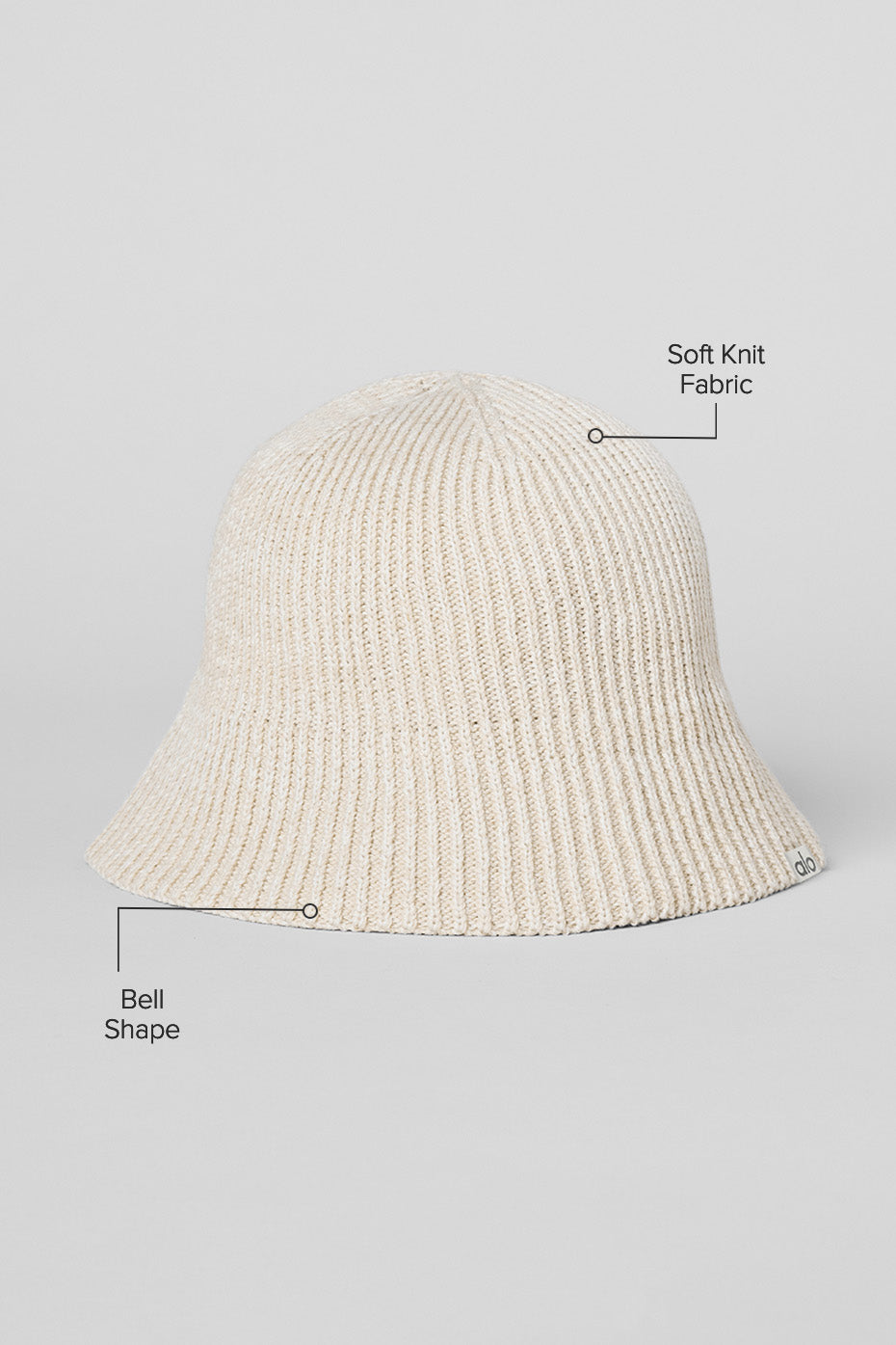 Denim Knit Cloche - Ivory/Oatmilk--1