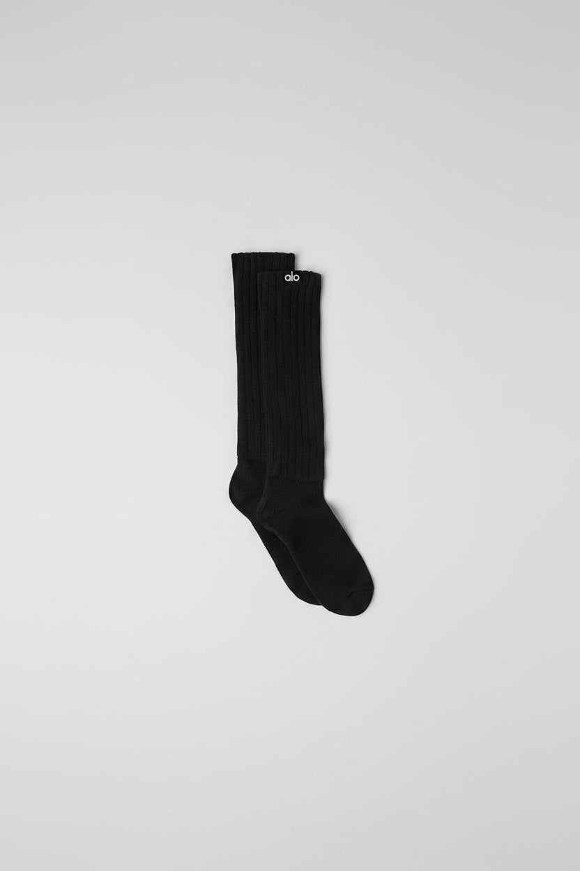 Unisex Scrunch Sock - Black (S)--0