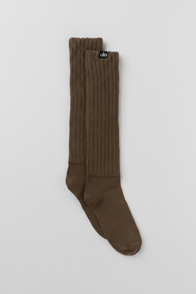 Unisex Scrunch Sock - Espresso (S)--0