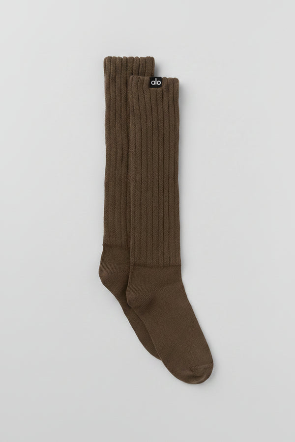 Unisex Scrunch Sock - Espresso (S)