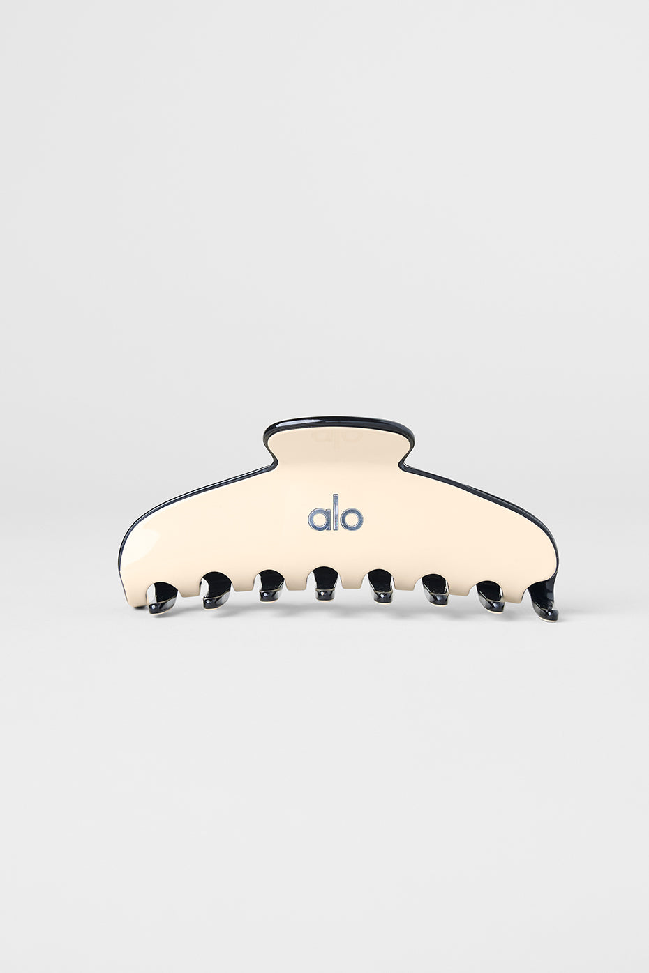 Outline Claw Clip - Macadamia/Black--0