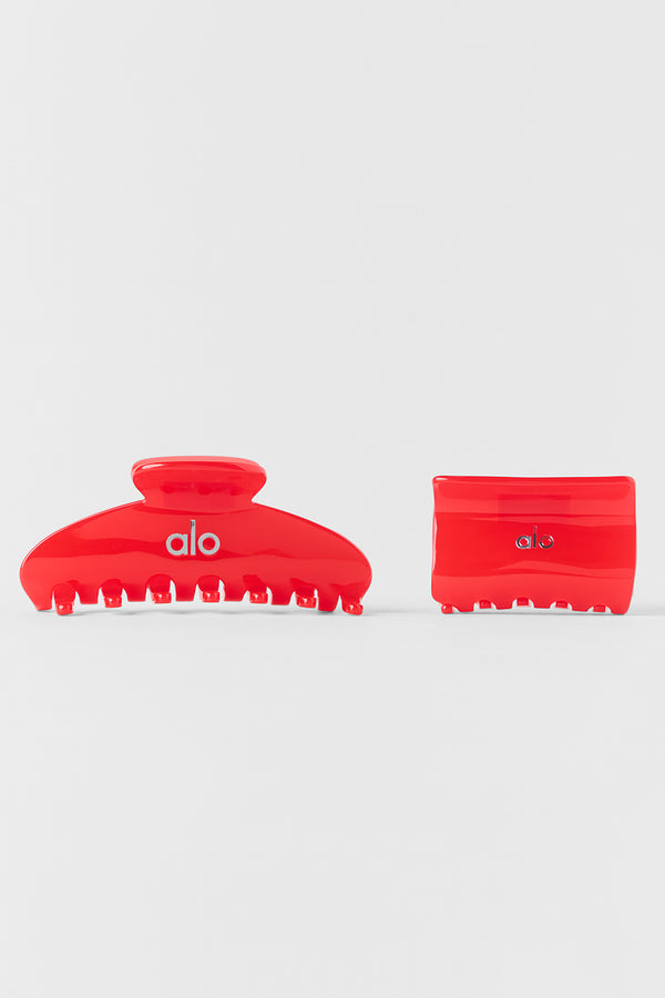 Effortless Claw Clip (2-Pack) - Bright Red