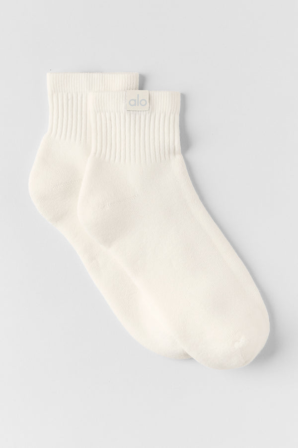 Quarter Crew Street Sock - Ivory