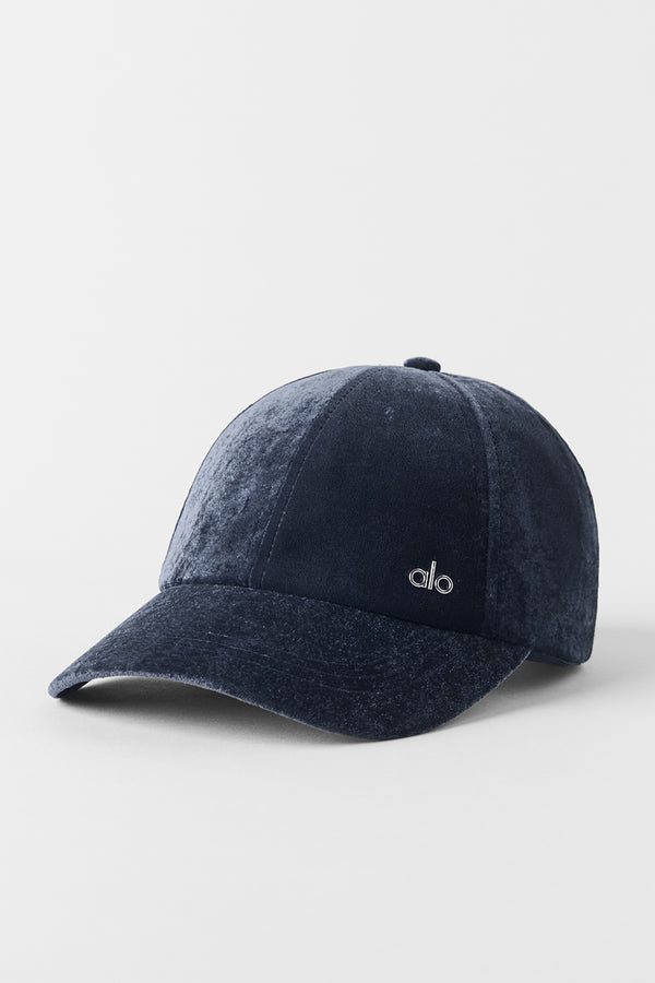 Velvet Off-Duty Cap - Navy