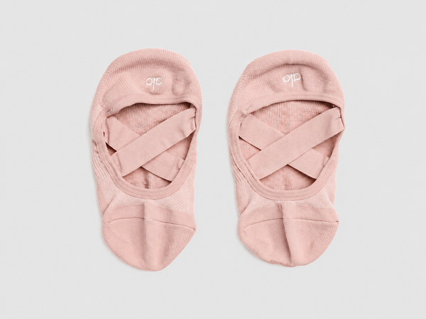 Women's Pivot Barre Sock - Pale Mauve