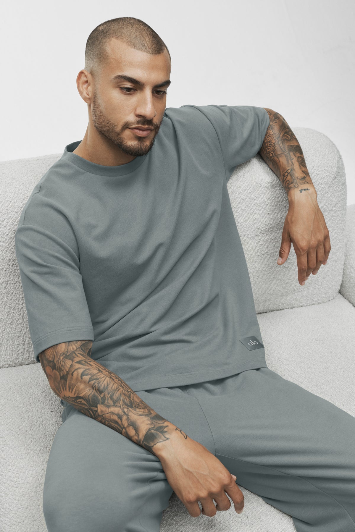 Double Take Short Sleeve - Monument--0