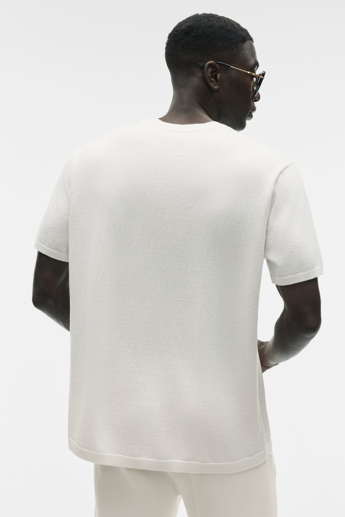 Cotton Cashmere Ever Soft Short Sleeve Crew - Ivory--2