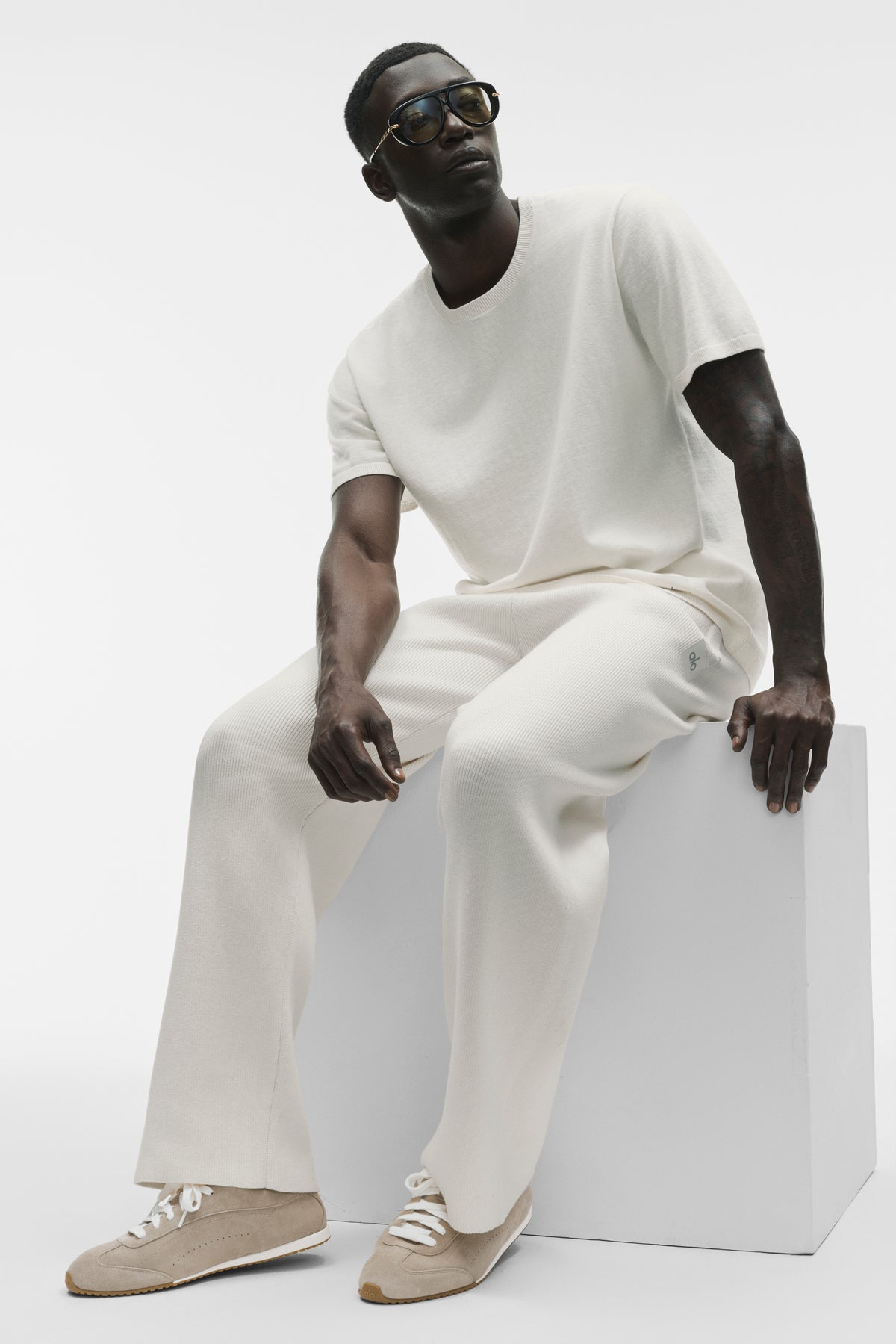 Cotton Cashmere Ever Soft Short Sleeve Crew - Ivory--3