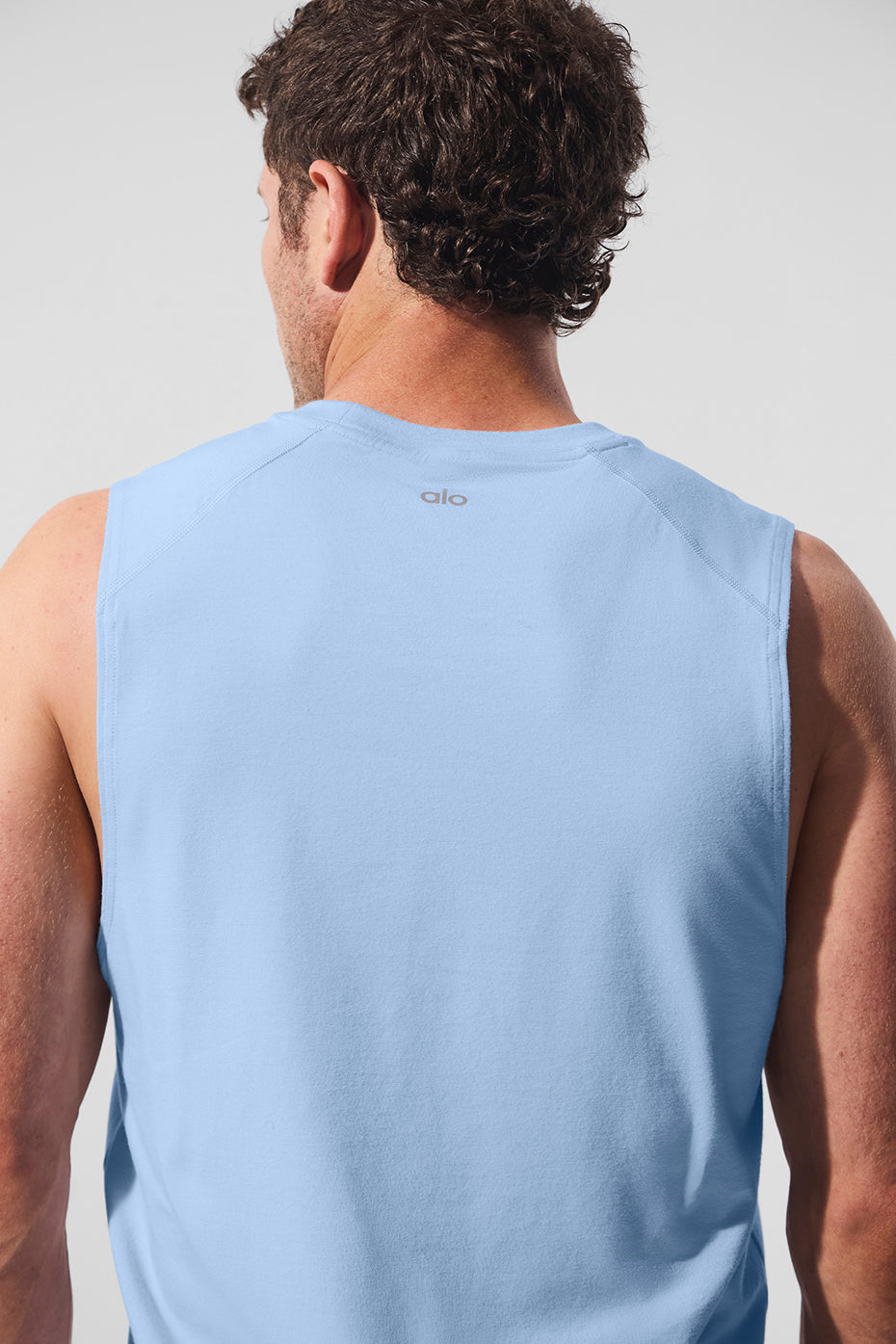 ALO Vapor Muscle Tank - Seashell Blue--1