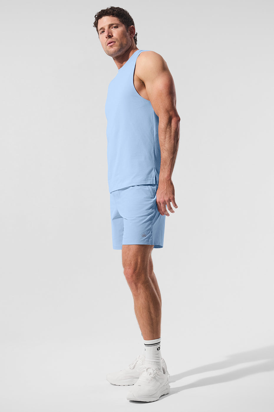 ALO Vapor Muscle Tank - Seashell Blue--3