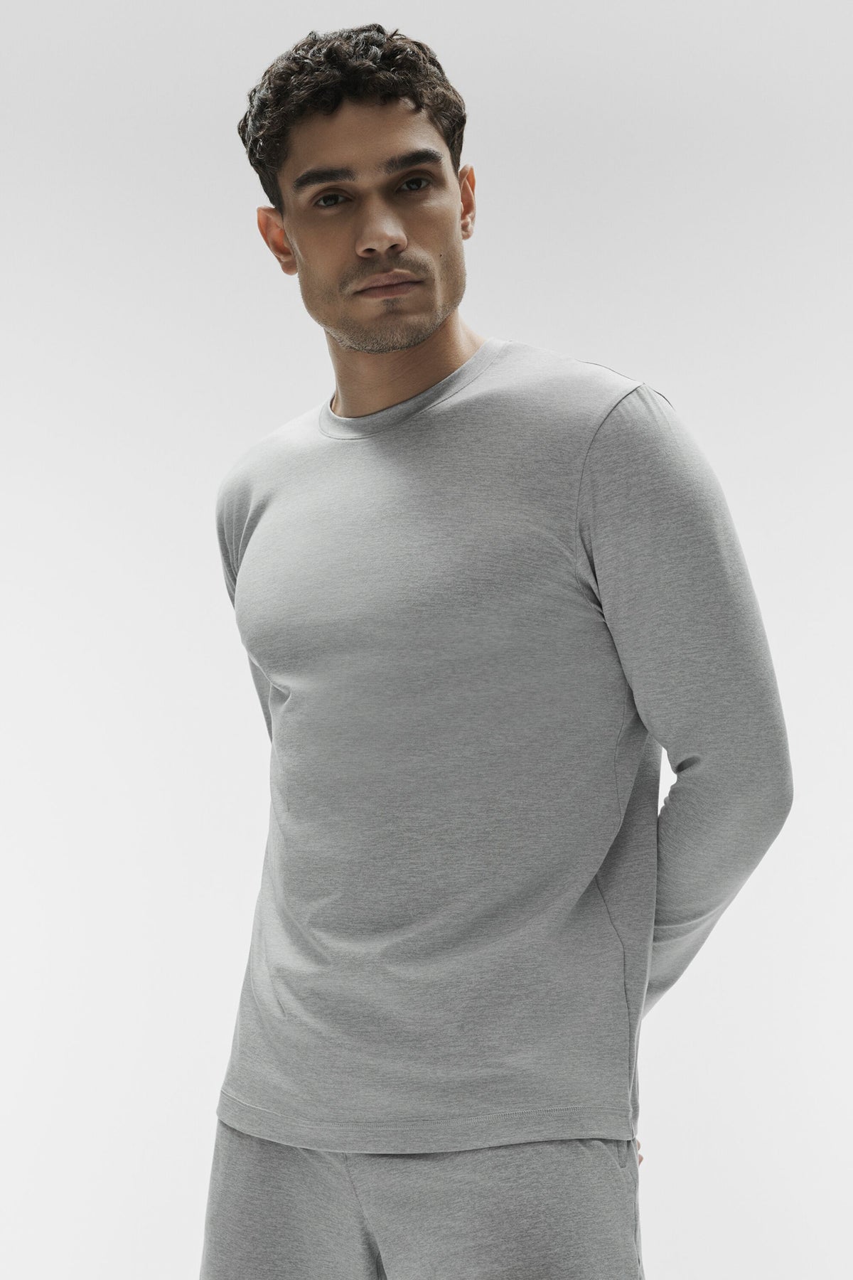 Conquer Reform Crewneck Long Sleeve - Athletic Heather Grey--0
