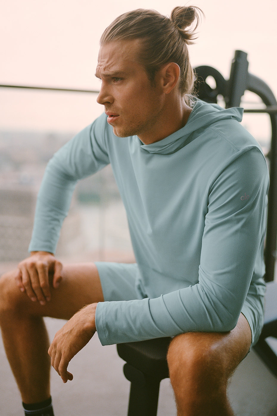 Conquer Reform Long Sleeve With Hood - Desert Sage--0