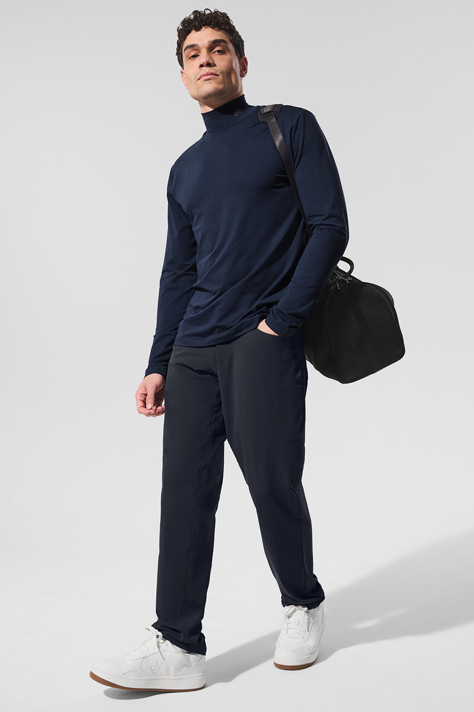 Conquer Reform Mock Neck Long Sleeve - Navy--3