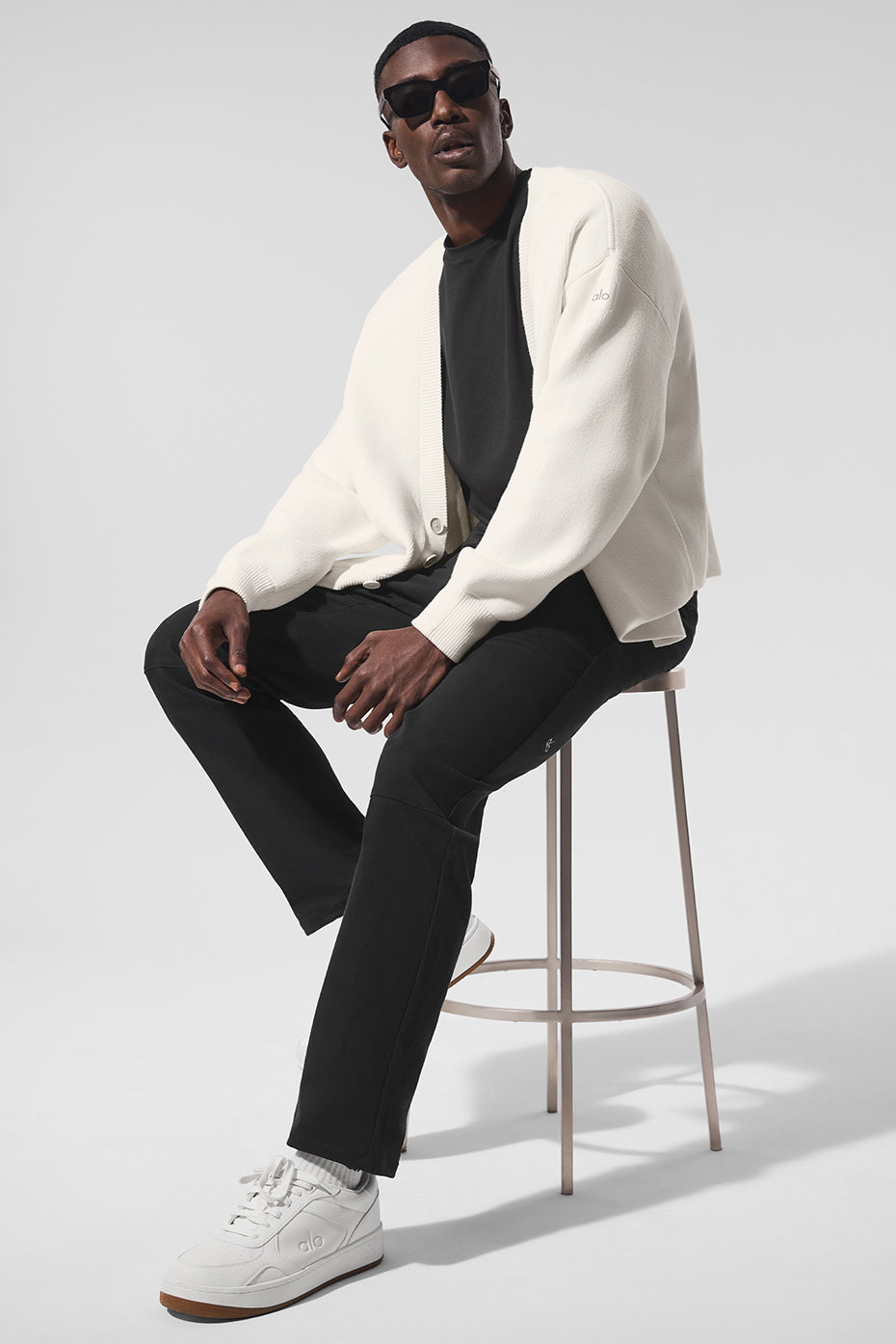Scholar Cardigan Sweater - Ivory--3
