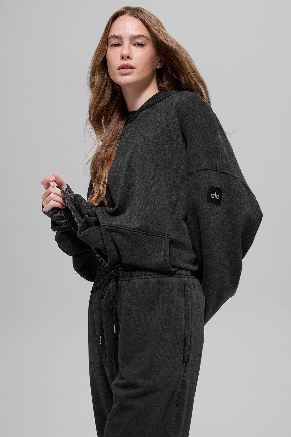 Chill Vintage Wash Hoodie - Black Wash--0