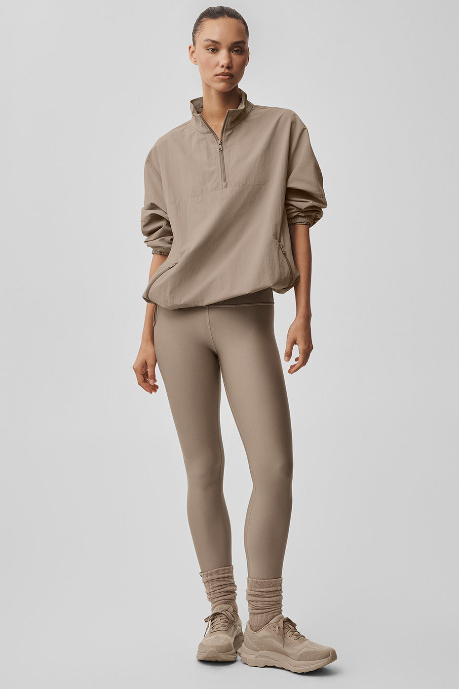Light Weight Takeaway Track Pullover - Gravel--3