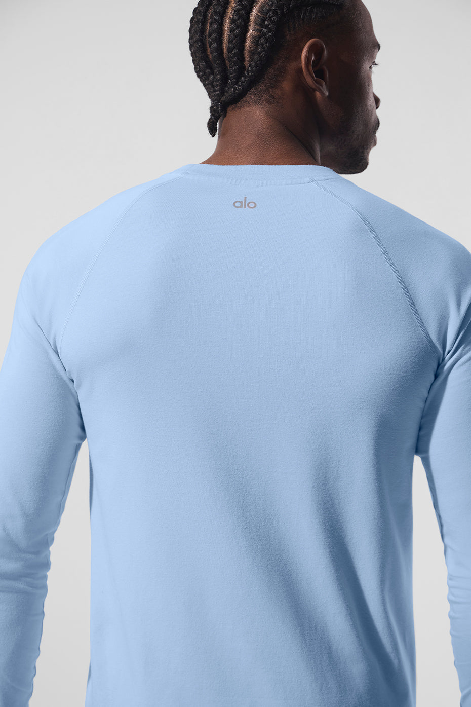 ALO Vapor Crewneck Long Sleeve - Seashell Blue--4