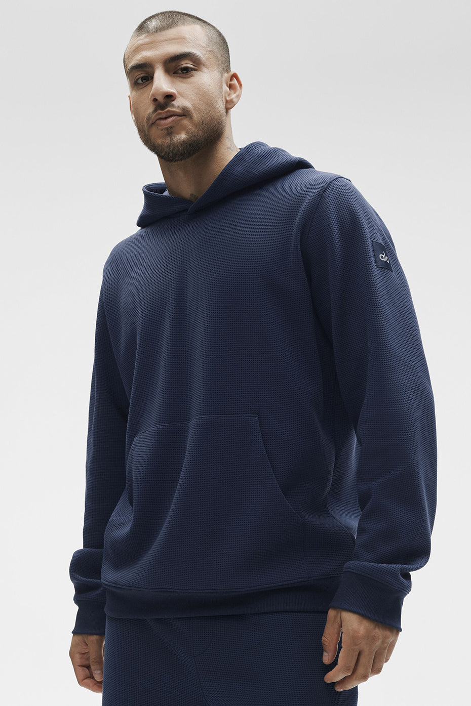 Waffle Lounge Hoodie - Navy--2
