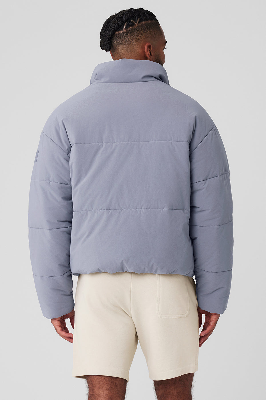 Stretch Woven Street Puffer - Fog--1