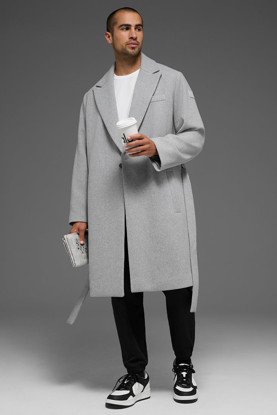 Wool Gameday Overcoat - Athletic Heather Grey--4