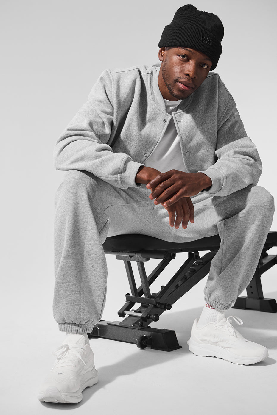 Renown Varsity Jacket - Athletic Heather Grey--4