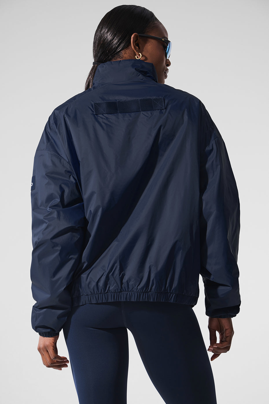 Latitude Light Weight 1/2 Zip Pullover Jacket - Navy--1