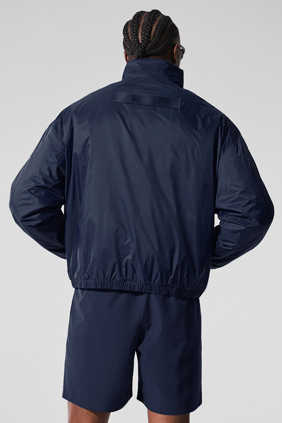 Latitude Light Weight 1/2 Zip Pullover Jacket - Navy--1
