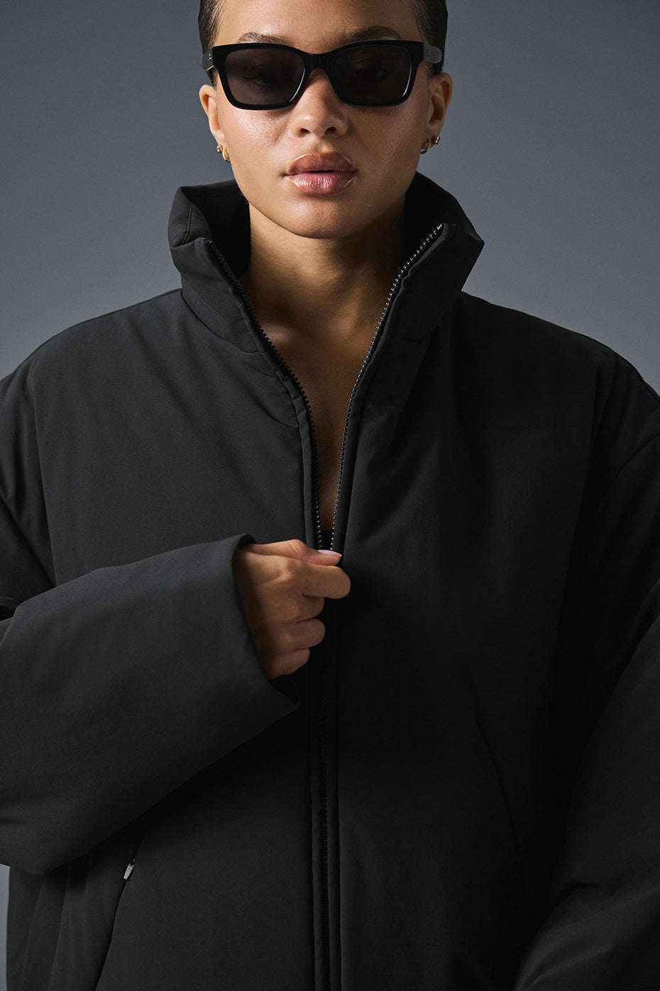 Stretch Woven Notable Jacket - Black--3
