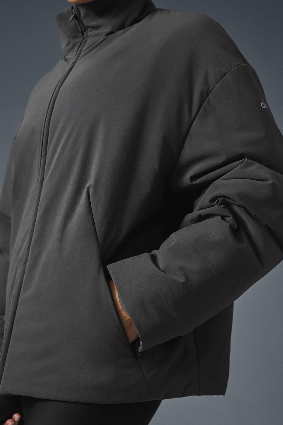 Stretch Woven Notable Jacket - Anthracite--5
