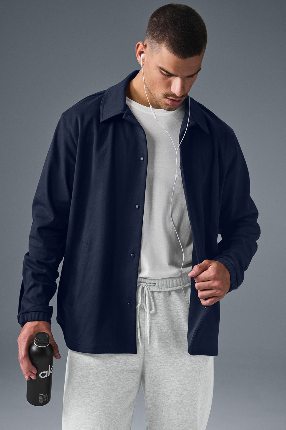 Edition Sueded Jacket - Navy--0