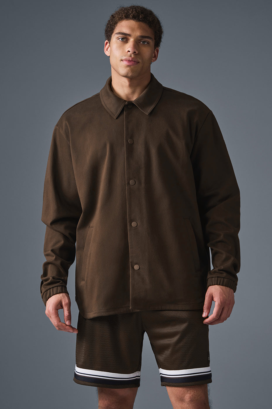 Edition Sueded Jacket - Espresso--0