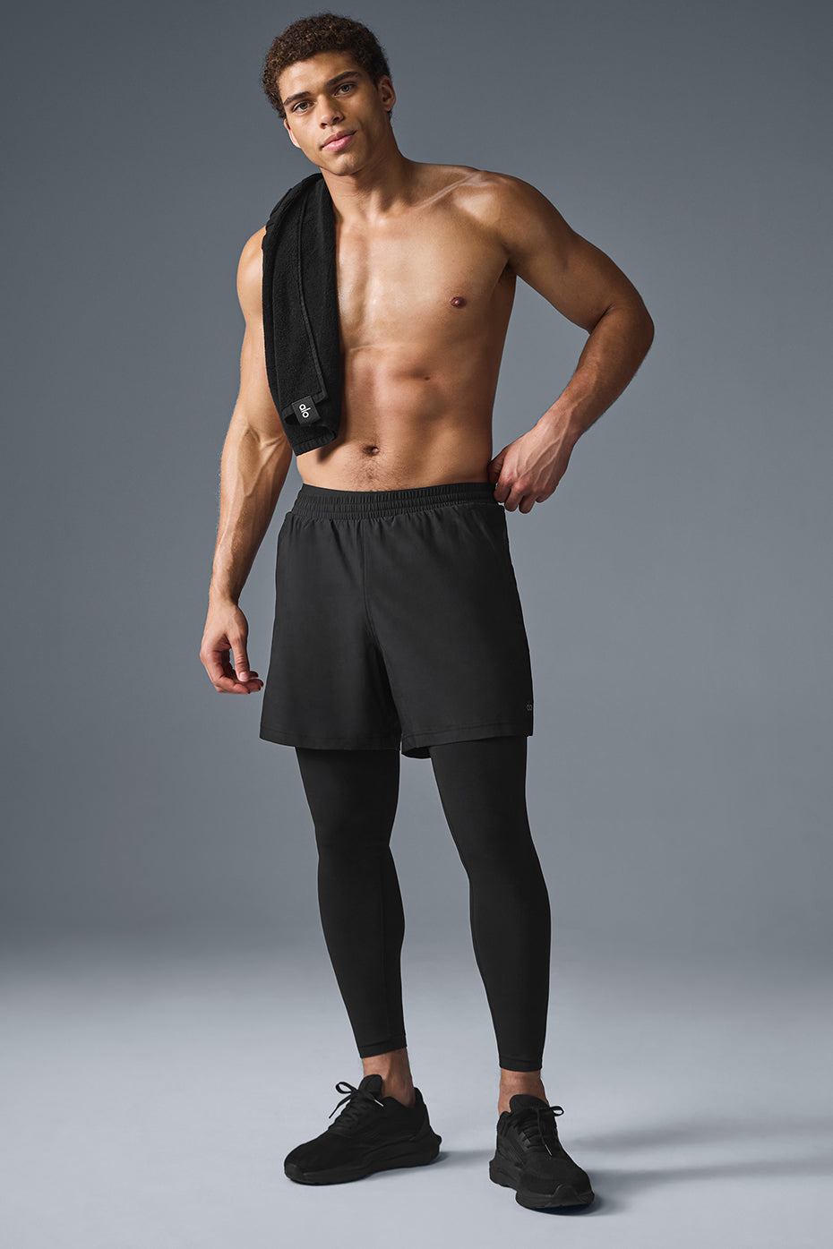 5" Revival 2-in-1 Pant - Black/Black--4