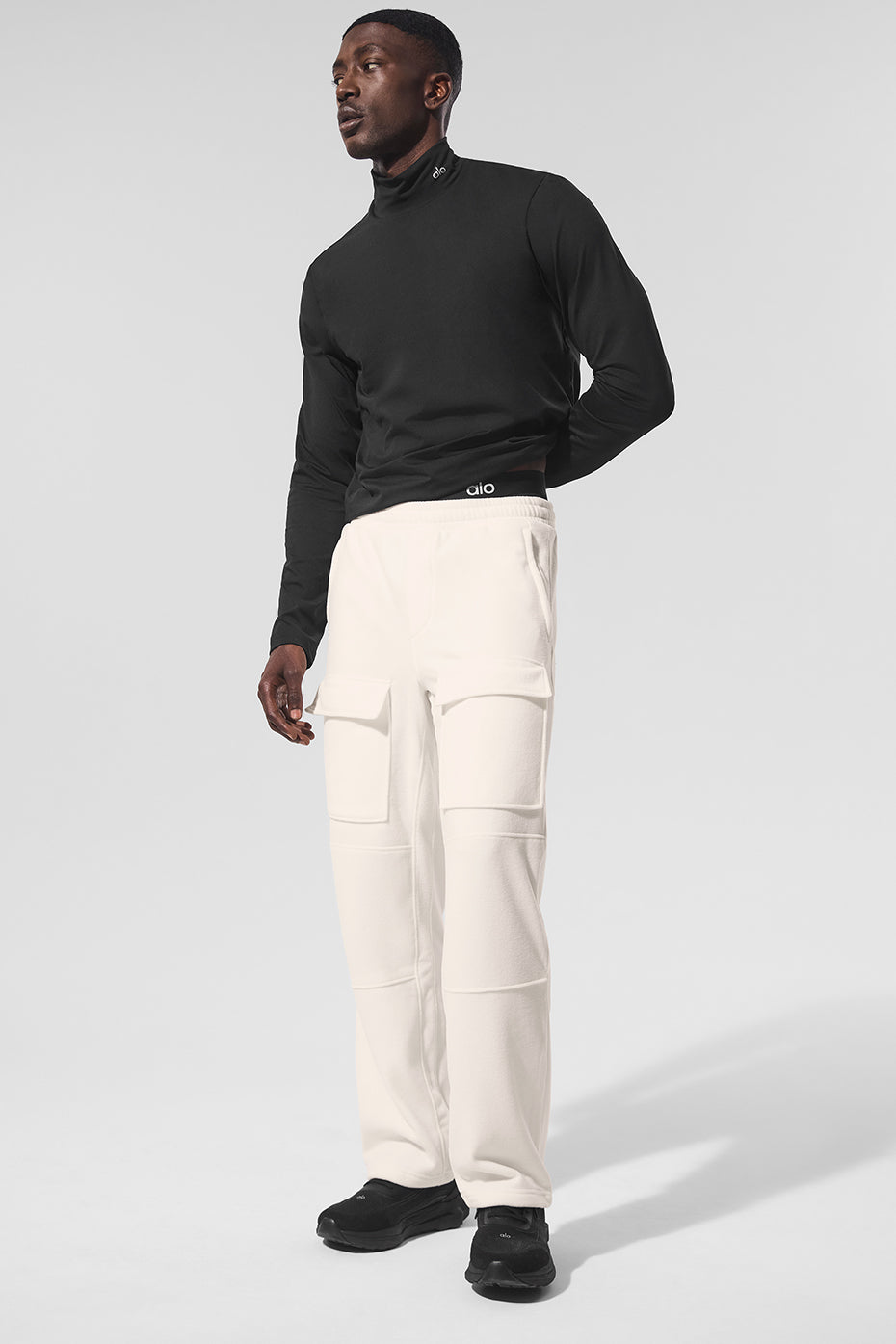 Polar Fleece Ridge Cargo Pants - Ivory--0