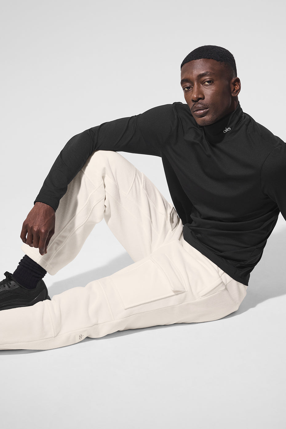 Polar Fleece Ridge Cargo Pants - Ivory--4