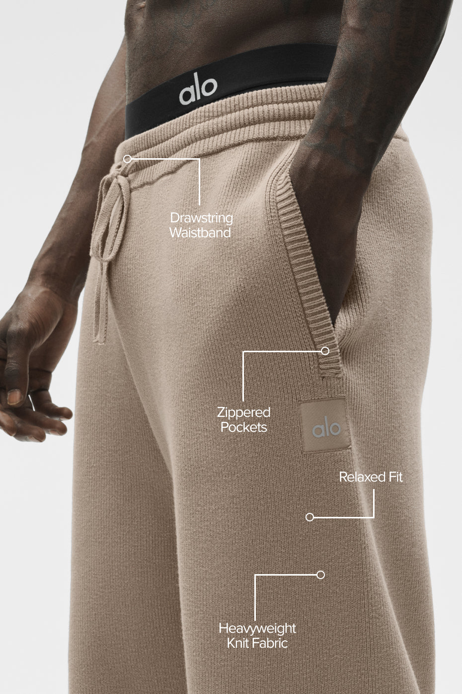 Scholar Straight Leg Sweatpant - Gravel--1