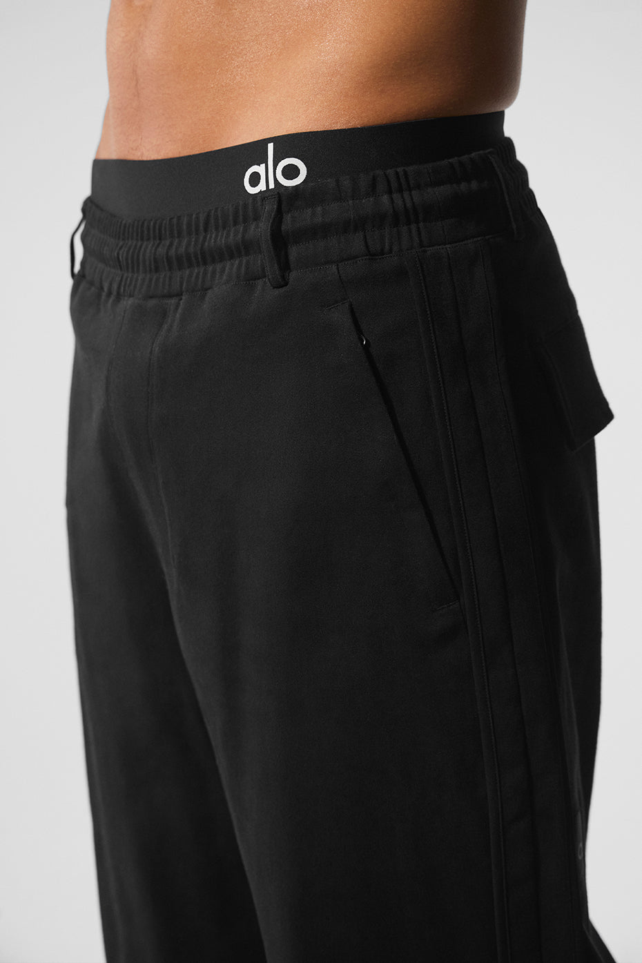 Edition Sueded Straight Leg Pant - Black--2