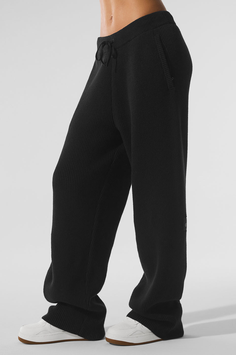 Domain Rib Knit Sweatpant - Black--0