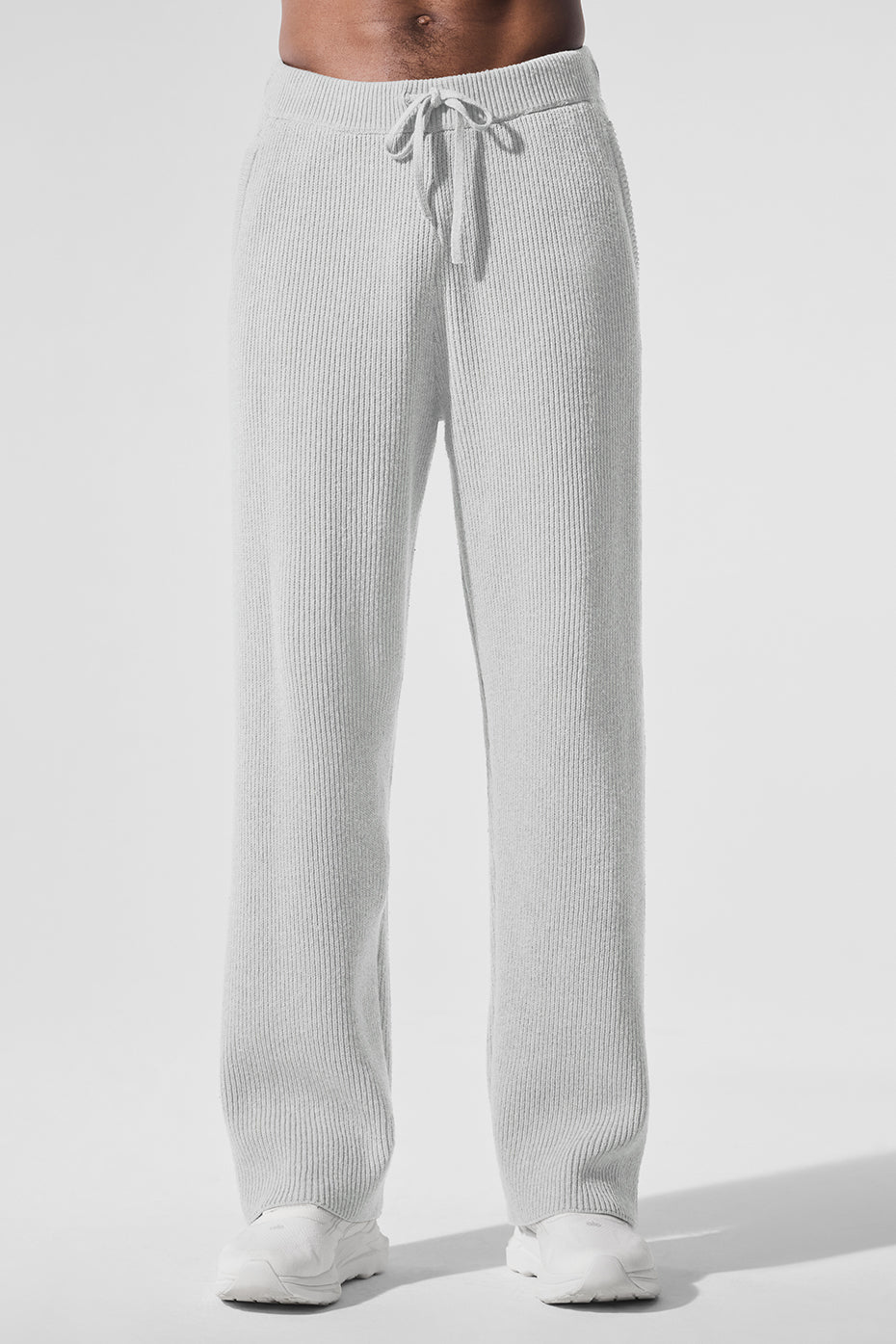 Domain Rib Knit Sweatpant - Athletic Heather Grey--0