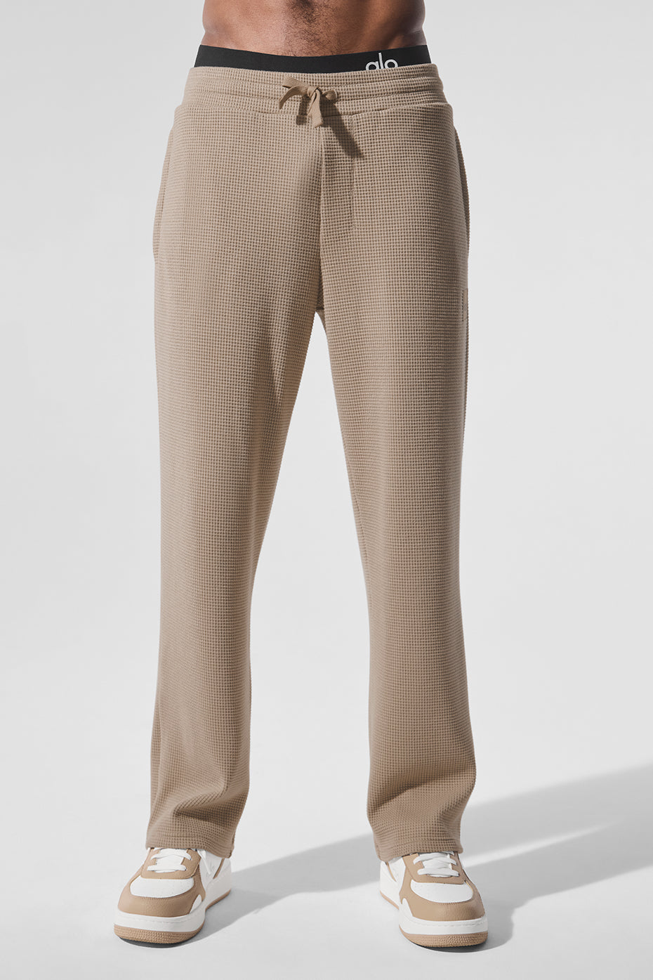 Elevate Waffle Straight Leg Pant - Gravel--0