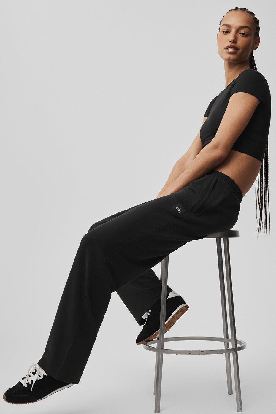 Double Take Straight Leg Pant - Black--4