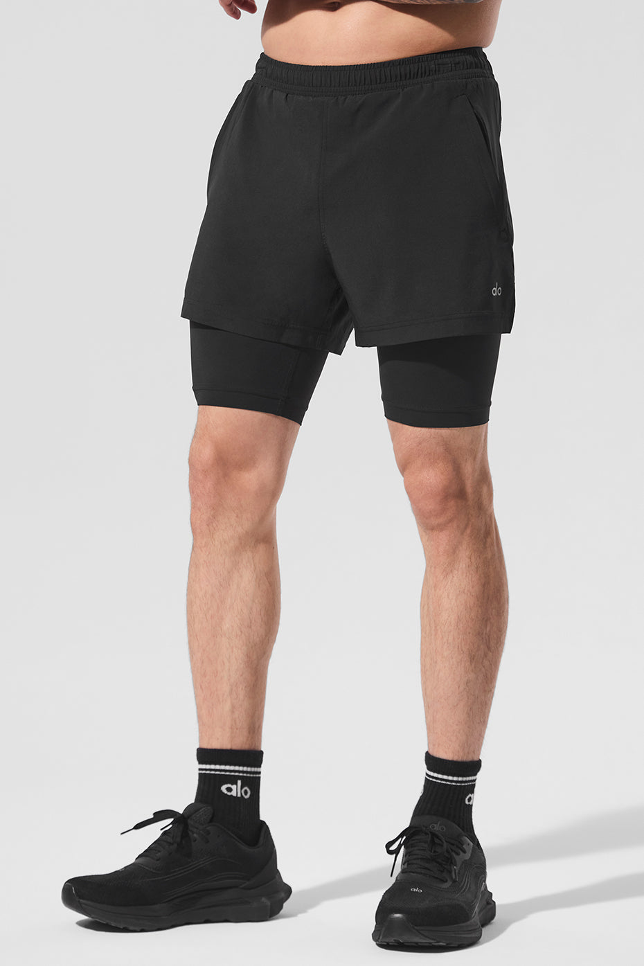 5" Revival 2-In-1 Short - Black/Black--0