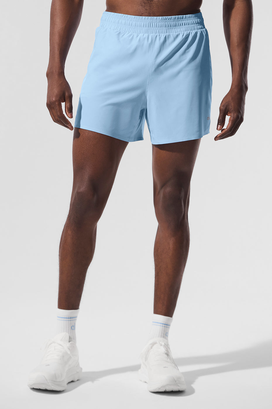 5" Adapt Running Short - Seashell Blue--0