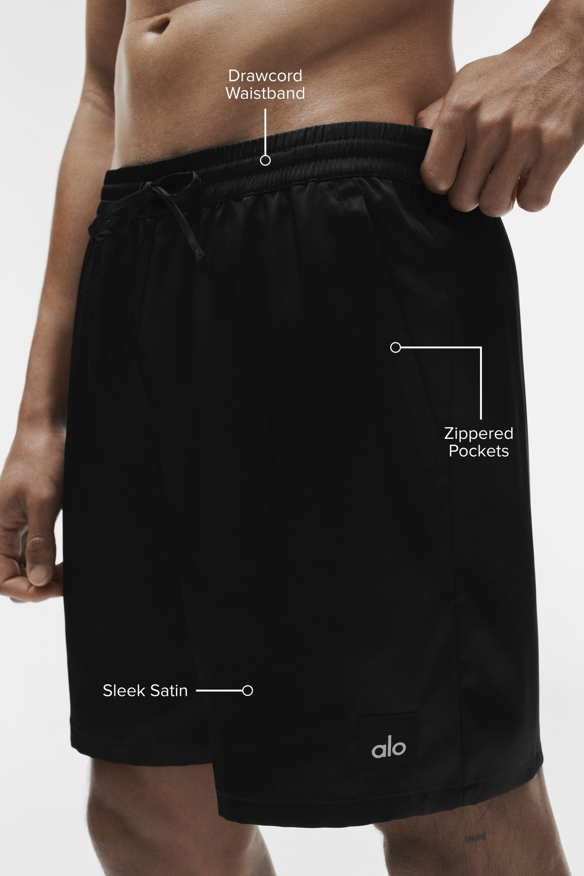 7" Satin Horizon Short - Black--1