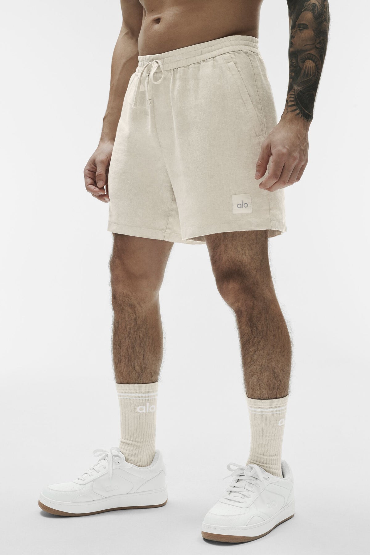 7" Linen Days Short - Bone--0